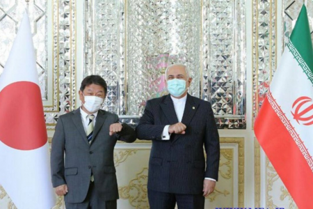 ظریف با وزیر خارجه ژاپن دیدار کرد