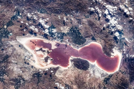 تصویر جدید و دردناک ایستگاه فضایی چین از دریاچه ارومیه